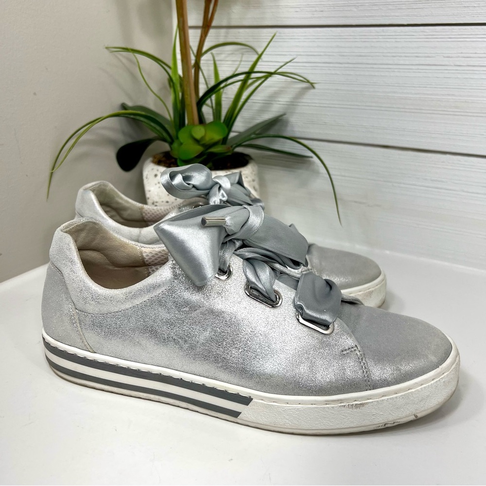 Gabor Silver Metallic Women's Sneakers UK 7